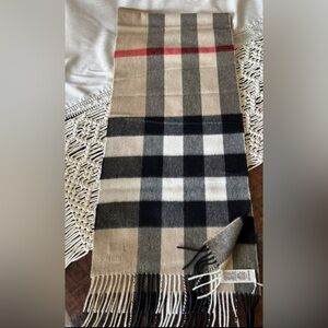 Burberry giant check cashmere scarf